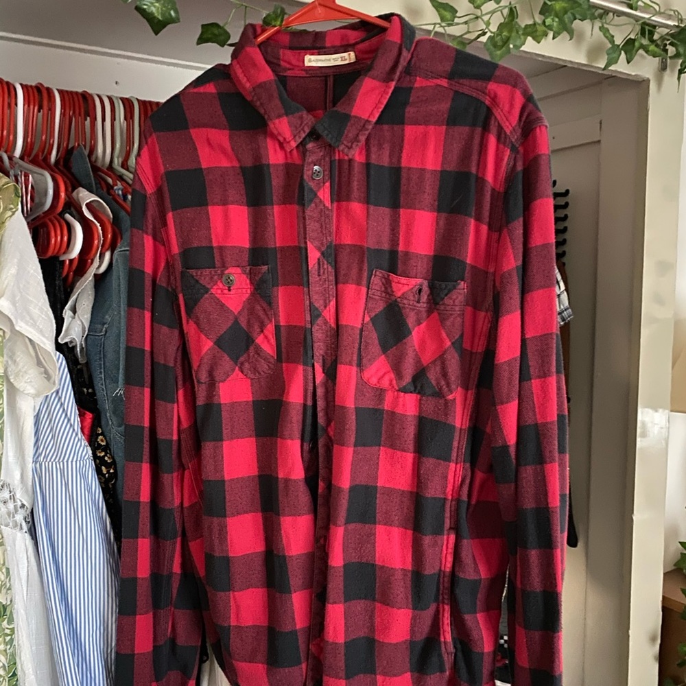 basic red flannel